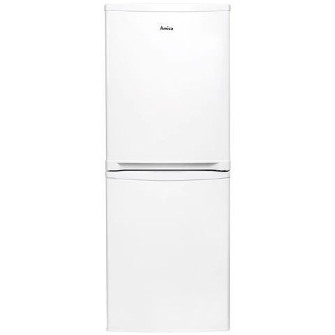 Amica FK1964 50cm Slim Fridge Freezer – White | 130cm High | E Energy Rated | 50/50 Split | Reversible Door (FK1964/1)