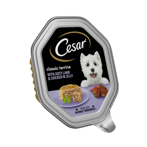 Cesar Classics Terrine Dog Food Tray Lamb & Chicken in Jelly 150g