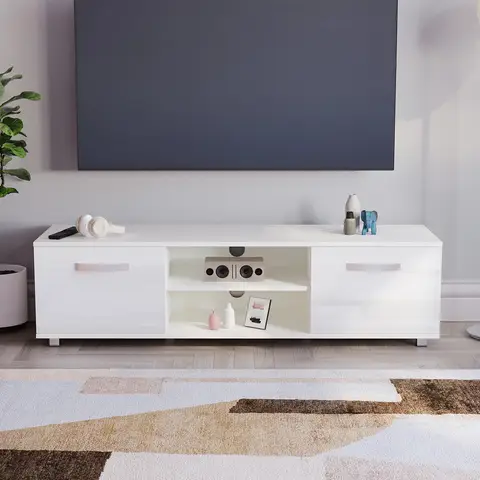 Vida Designs TV Unit Cosmo 2 Doors White L: 140cm