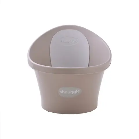 Shnuggle Baby Bath with Plug Taupe