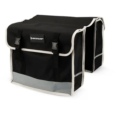 Dunlop Dubbele Fietstas - Zwart, 26 Liter