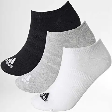 Adidas Piqui Chaussettes noir blanc gris 37-39 (3 paires)