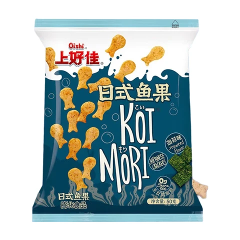 Oishi Sangho Kako Snacks en forme de poisson saveur algues - 50 g