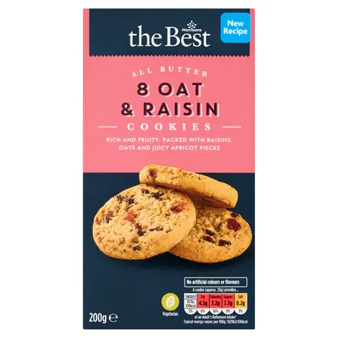 Morrisons The Best All Butter Fruit & Oat Cookies 200g
