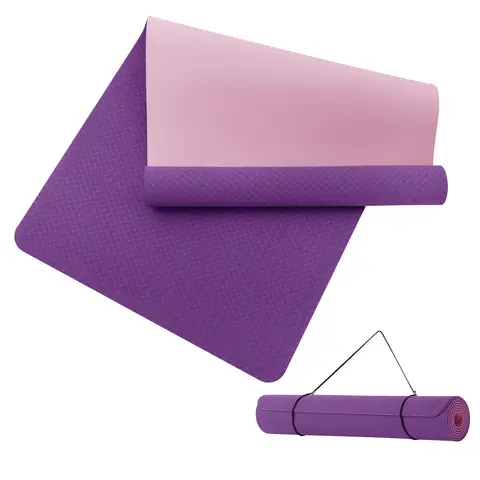 Good Nite Yogamatte Groß Extra-Groß 190 x 80 x 0,6 cm Rutschfeste TPE Gymnastikmatte Sportmatte Fitnessmatte Trainingsmatte Pilatesmatte für Yoga, Pilates und Workouts (Lila/Pink)