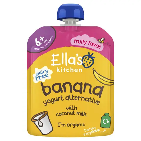 Ella's Kitchen Dairy Free Banana, Apple, Coconut 6+ Months 90g