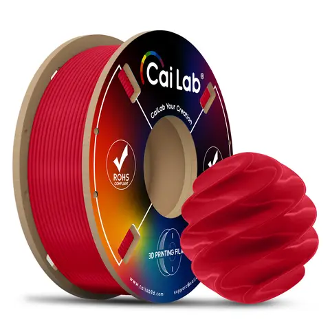 CAILAB Filament pour Imprimante 3D PLA+ Bio - Rouge rubis