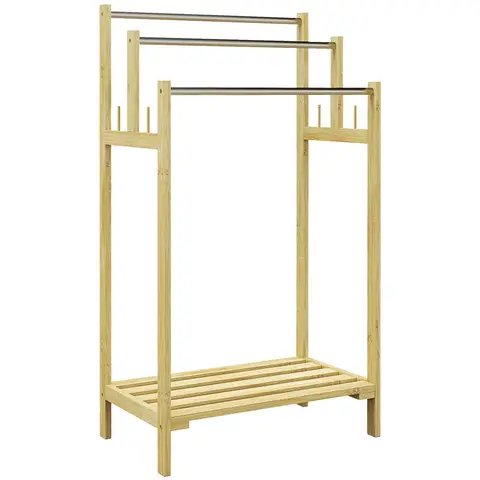 Bambus Handtuchstange | Badezimmer Accessoires > kologische Trockenhalter