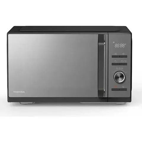 Toshiba 23L Combination Digital Air Fryer Microwave 900W, Convection, 1000W Grill, Smart App Control, 5 Power Levels, 10 Cooking Presets, Mirror Black - MW3-SAC23SF(MB)