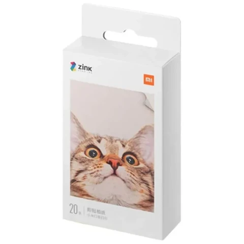 Xiaomi Papier pour imprimante photo portable Xiaomi 3 pouces, 20 feuilles