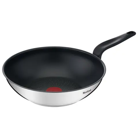 Tefal Primary Stainless Steel Wok - 28cm