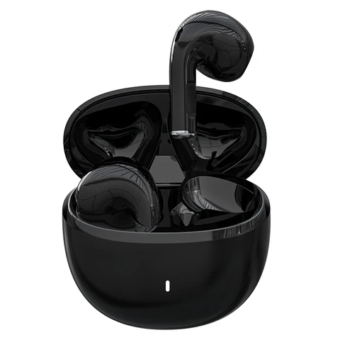 Die schwarzen Voxis V350 Ohrhörer, Sport-Ohrhörer, Bluetooth-Ohrhörer mit KI-Übersetzung unterstützen die Echtzeitübersetzung von 150 Sprachen und eignen sich für Studium, Reisen und Geschäftsreisen.