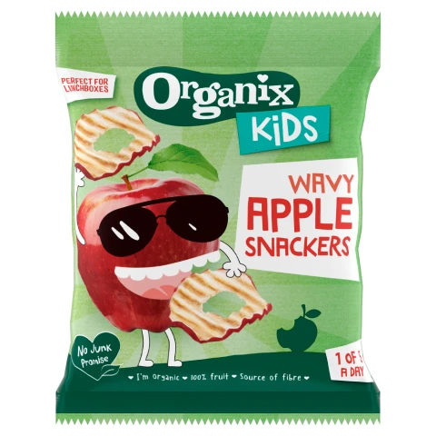  Organix Kids Wavy Apple Snackers 15g
