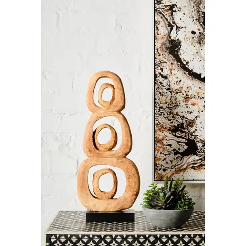 Fifty Five South Sculpture Fidel Stacked Rings Natural