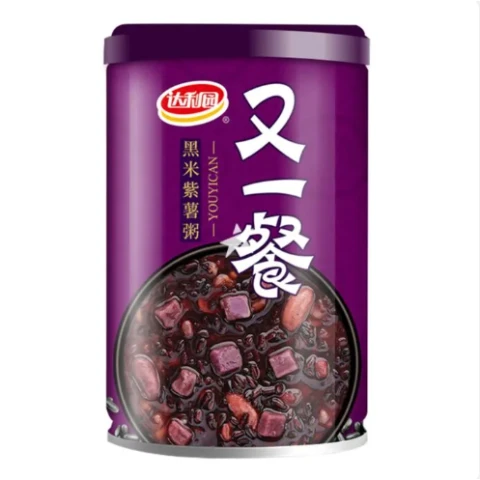 DLY YYC Black Rice And Purple Sweet Potato Mixed Porridge 360g/can  达利园又一餐黑米紫薯粥 360g/罐