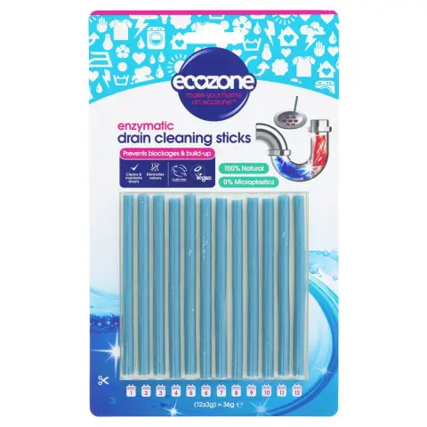 ECOZONE - Enzymatic Drain Sticks - 12 X 1