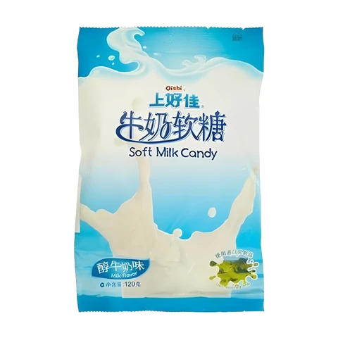 Oishi bonbons tendres saveur lait 120 g
