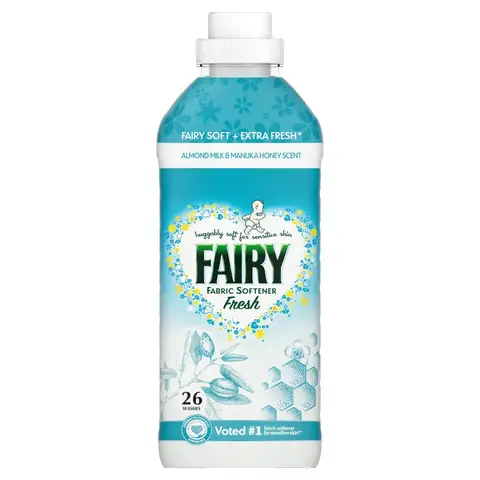 Fairy Fresh Fabric Conditioner Almond Milk & Manuka Honey 26 washes, 858 ml