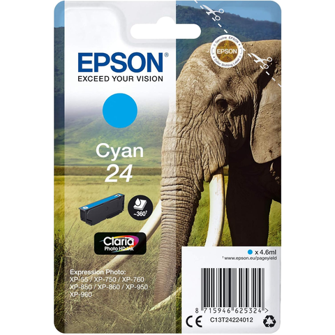 Epson 24 Cyan Olifant Origineel