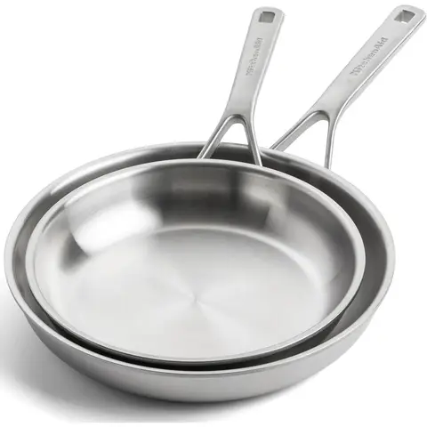 KitchenAid Multiply Frypan Set of 2 Uncoated: Frypan 24cm + Frypan 28cm
