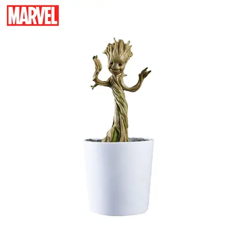 1pc Marvel Groot Piggy Bank Officially Licensed 3D PVC Cute Waterproof Shatterproof Figurine Money Box Coin Bank Home Decor Collectible Desktop Organizer Savings Jar Gift