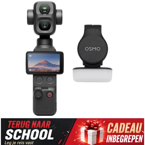 【Terug-naar-school】Osmo Pocket 4P - Standaard Combo - Zwart