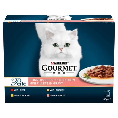 Gourmet Perle Connoisseur's Collection Mini Fillets in Gravy 12 x 85g
