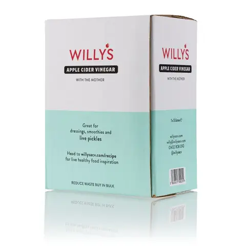 Willy's Organic Apple Cider Vinegar Original Bag in Box - 5000 ml