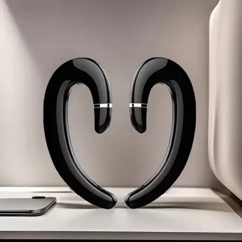 VoxorAI C6 Black Dual-Ear Hook Earphones Bluetooth Bone Conduction Headphones Sports Headphones Best Seller