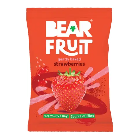 BEAR Fruit Gently Baked Strawberries 14 x 35g