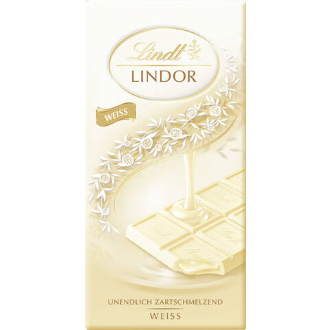 Lindt Lindor weiße Schokoladentafel 100 g
