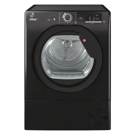 Hoover H-Dry 300 Lite Condenser Tumble Dryer HLE C9DGB-80 9kg, B Class Energy Rated, Black