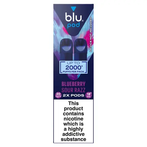 Blu Bar Pod Blueberry Sour Razz 20Mg