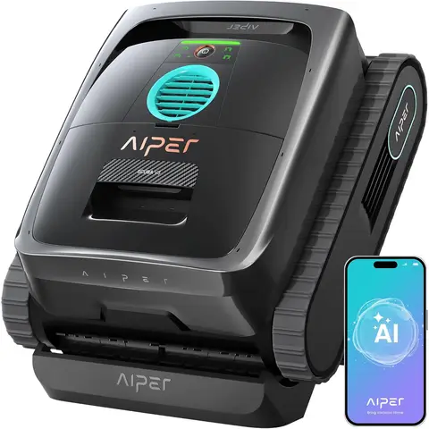 [AI Version] Aiper Scuba V3 Poolboden- und Wandeinheitsroboter mit KI-Vision, Leichter kabelloser Poolstaubsauger mit App, Starke Saugkraft, 3 μm Filter, Ideal für Pools bis zu 200 m²