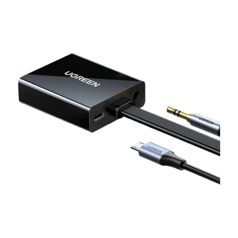 Ugreen adapter HDMI - VGA micro USB / audio 3.5 mm mini jack black (40248)