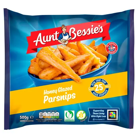 Aunt Bessie's Honey Glazed Parsnips 500g