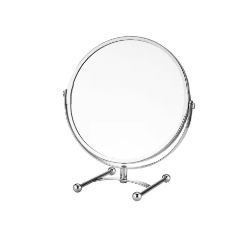 FaceOne Beauty Mirror Round Silver