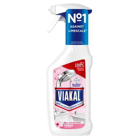 Viakal Fresh Scent Limescale Remover Spray 500ML, To Remove Up To 100% Of Limescale