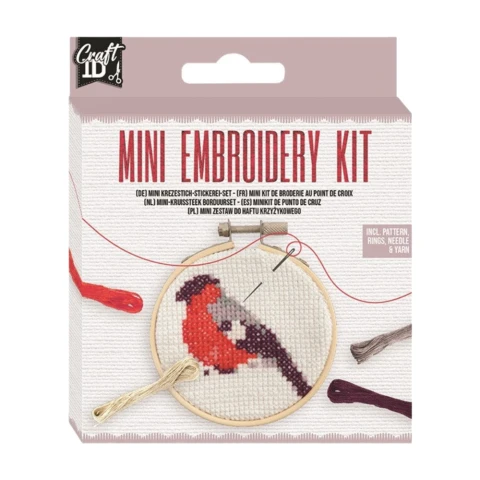 Craft ID Bird Mini Embroidery Kit