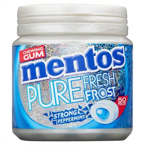 Mentos Kaugummi Pure Fresh Frost Pfefferminz 100 g