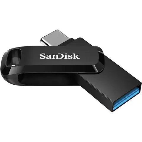 SanDisk Ultra Dual Drive Go USB-A/USB-C Flash-Laufwerk 256 GB Schwarz