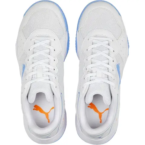 Puma Unisex Vintage Sneakers - Solarsmash Rct Jr - Wit en Blauw - EU 34.5