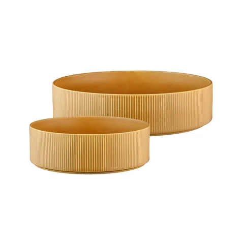 BJÖRN Saladier SCANDI Ø21,5cm et Ø27,5cm - 2 pièces - Ocre