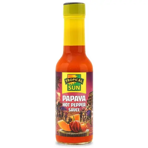 Tropical Sun Sauce Papaya Hot Pepper 150ml