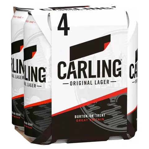 Carling Original Lager Beer 4 x 440 ml