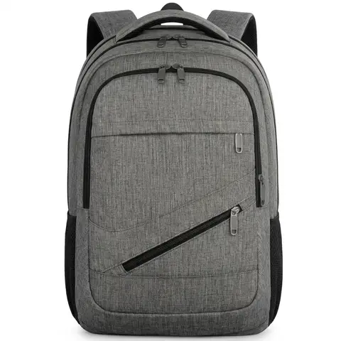 Laptop Backpack， 17 Inch College Backpack for High School， Large Travel Rucksack Water Resistant Laptop Bag Business Work with USB Charger Port， Anti Theft TSA Rucksack for Men Women， Grey， New Year Sale ， Top gift picks