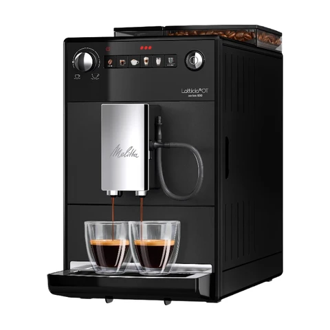 Melitta F300-103 Vollautomatische Kaffeemaschine, Schwarz/Silber, 1450 W, 1,5 L, 250 g, 15 Bar