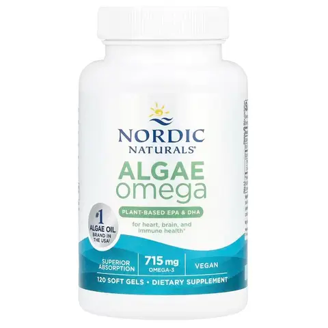 Nordic Naturals Algae Omega, 715mg Omega 3 - 120 Softgels