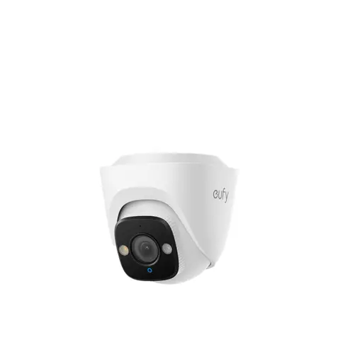 eufy PoE Turret-Überwachungskamera E41, kabelgebundene Outdoor-Kamera, 4K UHD, 122° Weitwinkel, F1.6 Farbnachtsicht, 24/7-Aufzeichnung, KI-Erkennung für Personen/Fahrzeuge/Tiere, rote/blau Warntonle, Stecker
