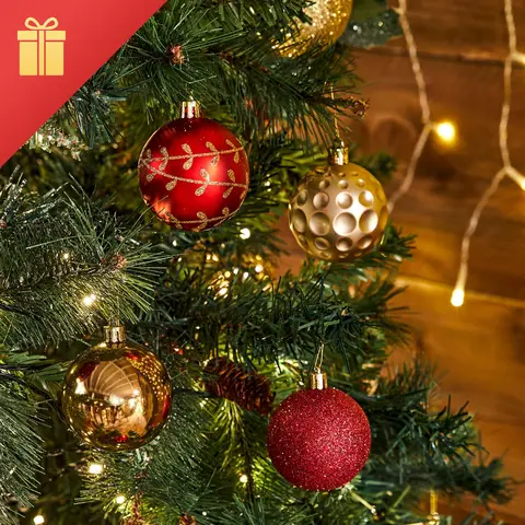 Feeric Kerstboom-decoratieset, 44 stuks